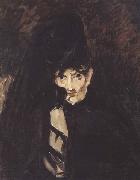 Edouard Manet Portrait de Berthe Morisot (mk40) oil painting